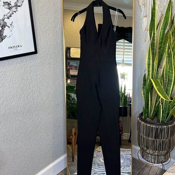 HOUSE OF CB 'Anaise' Black Corset Bandage Jumpsuit NWOT - Picture 5 of 8